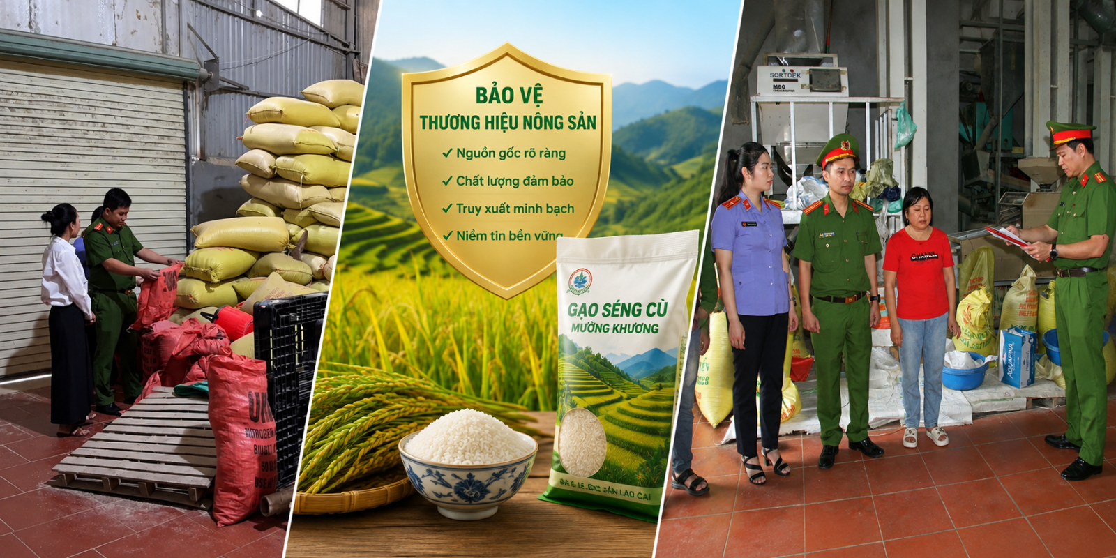Hơn 22 tấn gạo giả Séng Cù và ''hàng rào'' bảo vệ thương hiệu nông sản Lào Cai